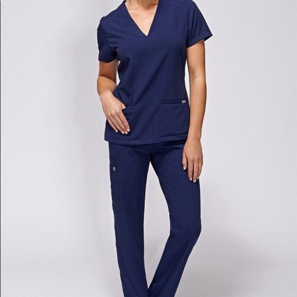 FIGS Navy Kade and Casma Scrub Set- Size Large